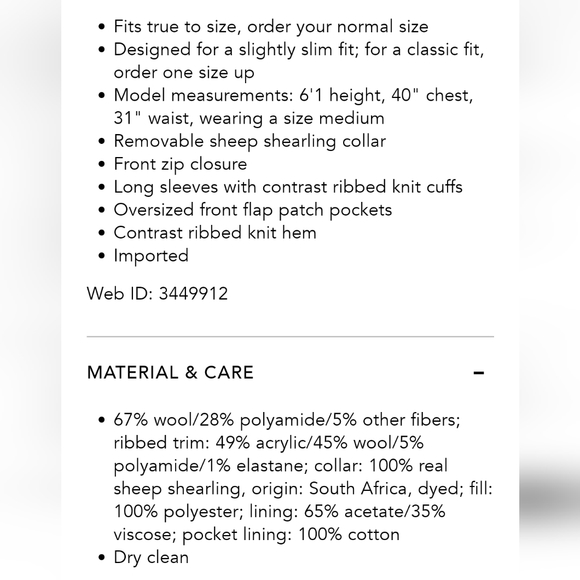 SANDRO Shearling Trim Collar Green Herringbone Wool Aviator Jacket - Picture 2 of 16